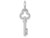 FJC Finejewelers 14k White Gold Initial I Key Charm K3434IB