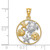 FJC Finejewelers 14k Yellow Gold White with Rhodium Polished Sealife Charm D4505A