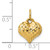 FJC Finejewelers 14k Yellow Gold Bright Cut Puffed Heart Charm D2887A