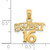 FJC Finejewelers 14k Yellow Gold Sweet 16 Charm D3912A
