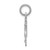 FJC Finejewelers 14k White Gold Bright Cut Crucifix Charm D1676B