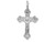 FJC Finejewelers 14k White Gold Bright Cut Crucifix Charm D1676B