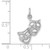 FJC Finejewelers 14k White Gold Polished Open-backed Comedytragedy Charm D1243B