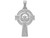 FJC Finejewelers 14k White Gold Celtic Claddagh Cross Charm D1522B