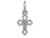 FJC Finejewelers 14k White Gold Passion Cross Charm CH132B