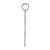 Finejewelers 14k White Gold Solid Maryland State Charm