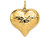 FJC Finejewelers 14k Yellow Gold Hollow Polished Hammered Large Puffed Heart Charm D1046A