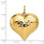 FJC Finejewelers 14k Yellow Gold Hollow Polished Hammered Large Puffed Heart Charm D1046A