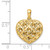 Finejewelers 14k Yellow Gold Bright Cut Puffed Open Heart Charm