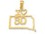 Finejewelers 14k Yellow Gold Solid South Dakota State Charm