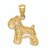 FJC Finejewelers 14k Yellow Gold Bright Cut Mini Schnauzer Charm C4730A