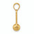 FJC Finejewelers 14k Yellow Gold 3d Baby Rattle with Moveable Ball Charm C3995A
