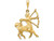 FJC Finejewelers 14k Yellow Gold Sagittarius Zodiac Charm C472A