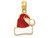 Finejewelers 14k Yellow Gold Enameled Santa Hat Charm