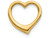 FJC Finejewelers 14k Yellow Gold 3d Floating Heart Slide Charm C2917A