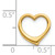 FJC Finejewelers 14k Yellow Gold 3d Floating Heart Slide Charm C2917A