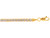 Finejewelers 10 Kt White Gold 10k 7.25 Inch Flat Wheat Chain Ladies Fancy Bracelet with Lobster Clasp - 470216AF