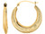 Finejewelers 10k Yellow Gold 10k Graduated Textured Open Round Hoop Type Fancy Earrings 470233W