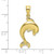 FJC Finejewelers 10k Yellow Gold Dolphin Jumping Polish Engraved Charm 10K7415W