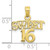 FJC Finejewelers 10k Yellow Gold Sweet 16 Charm 10D3912W