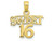 FJC Finejewelers 10k Yellow Gold Sweet 16 Charm 10D3912W