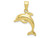 FJC Finejewelers 10k Yellow Gold Dolphin Jumping Charm 10K3012W
