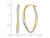 FJC Finejewelers 10k Gold White Rhodium-plated Bright Cut Hoop Earrings LES10LE255W