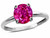 Star K Simulated Pink Tourmaline Round 7mm Classic Solitaire Engagement Promise Ring - 314237AF7