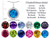 Switch-It Gems Round 10mm Simulated Blue Topaz Pendant Necklace Total of 12 Interchangeable Simulated Birth Months 307767T