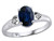 Tommaso Design Oval 7x5mm Genuine Sapphire Ring - 305894B65