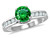 Star K Round 7mm Simulated Emerald Ring