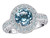 Star K 7mm Round Simulated Aquamarine Ring - 27142Q65