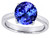Star K Large Solitaire Big Stone Ring 10mm Round Simulated Tanzanite 310192 - 310192T8