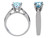 Star K Round 7mm Simulated Blue Topaz Rings - 26884Q85