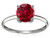 Star K Created Ruby Round 7mm Solitaire Engagement Ring - 311990AF5