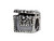 SilveRado Sterling Silver Treasure Chest Bead / Charm MAU028T