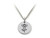 Family Values Sterling Silver Ballerina Disc Pendant Necklace Chain Included SS5016T
