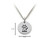 Family Values Sterling Silver Kitty Disc Pendant Necklace Chain Included SS5014T