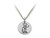 Family Values Sterling Silver Executive Dad Disc Pendant Necklace Chain Included SS5019T