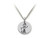 Family Values Sterling Silver Golfing Man Disc Pendant Necklace Chain Included SS5027T