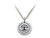 Stellar White Sterling Silver Tree Of Life Disc Pendant Necklace Chain Included SS5136T