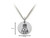 Family Values Sterling Silver Shopping Mom Disc Pendant Necklace Chain Included SS5006T
