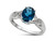 Finejewelers Oval London Blue Topaz 9x7 Promise Ring