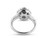 Finejewelers Sterling Silver 5.70 cttw 8x10mm Oval Created Blue Sapphire and White Topaz accent stones Halo Ring - R11186MUL7T8