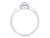 Finejewelers 10k White Gold 6mm Heart Shaped Swiss Blue Topaz with White Topaz accent stones Halo Ring