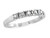Finejewelers 2.5mm White Topaz Band / Ring - R8016WTAT7