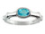 Finejewelers 6x4mm Solitaire Oval Blue Topaz Bamboo Ring - R7905SWT55