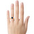Finejewelers 10k Yellow Gold 8x6mm Oval Created Blue Sapphire with White Topaz accent stones Halo Ring - R10563SPMUL310KYW75