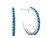 FJC Finejewelers 1.5mm Royal Blue Created Spinel Post-With-Fiction-Back Hoop Earrings in Sterling Silver E6778SPBLT