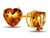 FJC Finejewelers 7x7mm Heart Shaped Citrine Post-With-Friction-Back Stud Earrings in 10 kt Yellow Gold E7975C10KYW